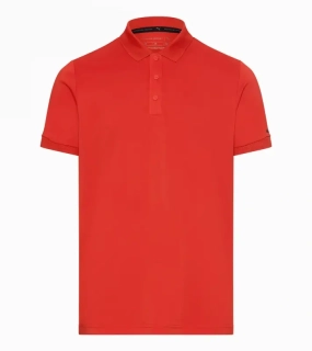 PORSCHE DESIGN Men's Polo Shirt Polokošile tričko s límečkem a knoflíčky s UV faktorem 30+ lávově oranžová
